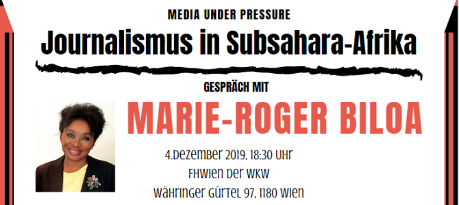Media under Pressure: Einladung zum Gespräch mit Marie-Roger Biloa