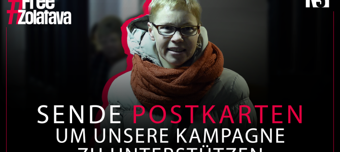 RSF übergibt Hunderte von „Postkarten für Maryna“ an belarussische Botschaften in 6 Städten und fordert die Freilassung der inhaftierten Redakteurin Maryna Zolatava