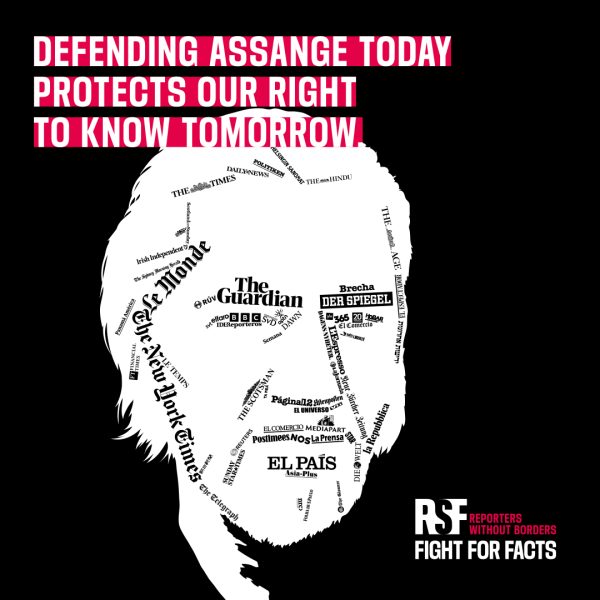 RSF startet globale Kampagne „Collateral Damage“, die die Gefahr der Assange-Verfolgung für die Medien und das Recht der Öffentlichkeit auf Information aufzeigt